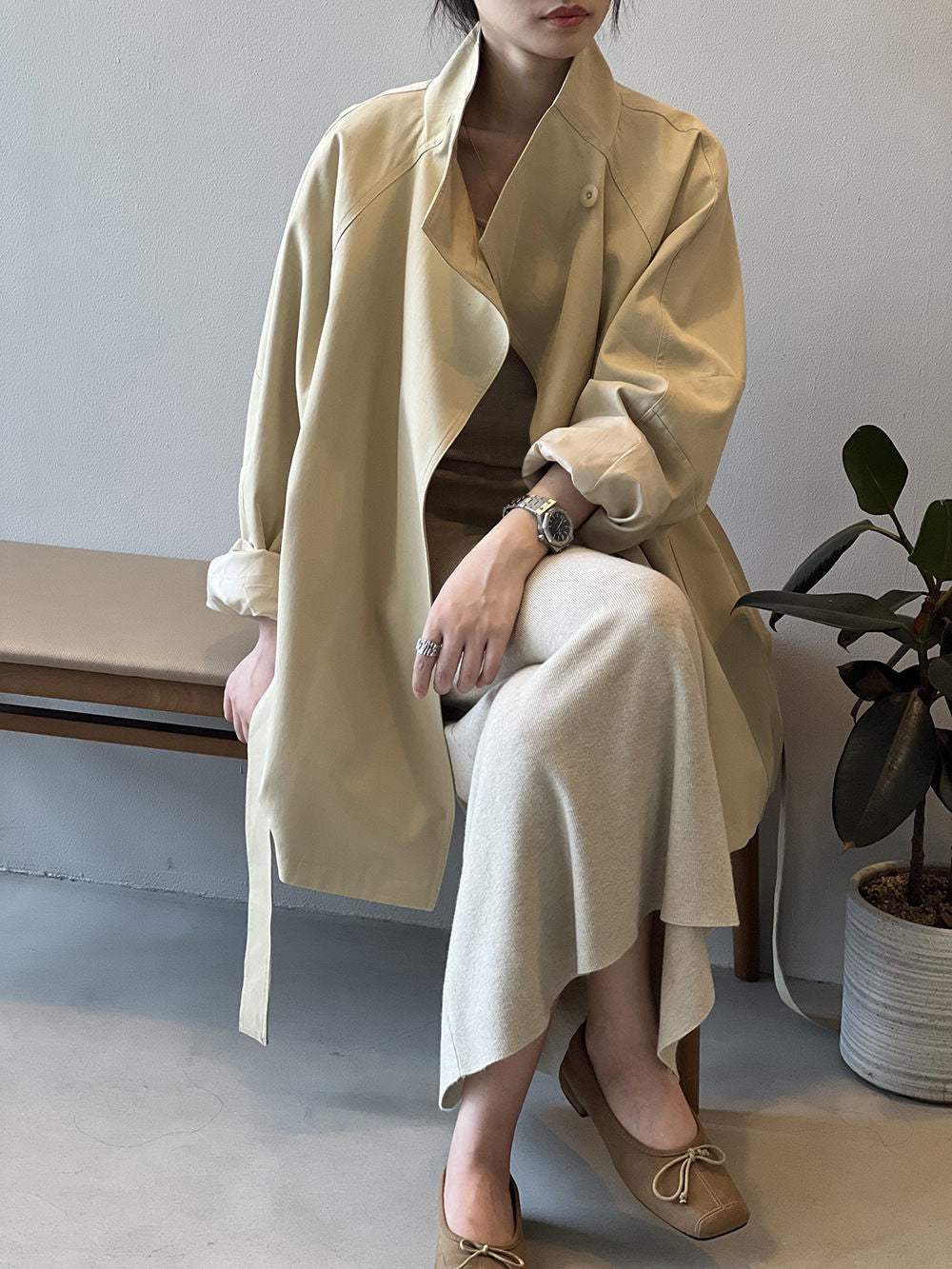 Trench Curto Gola alta Lucy®️