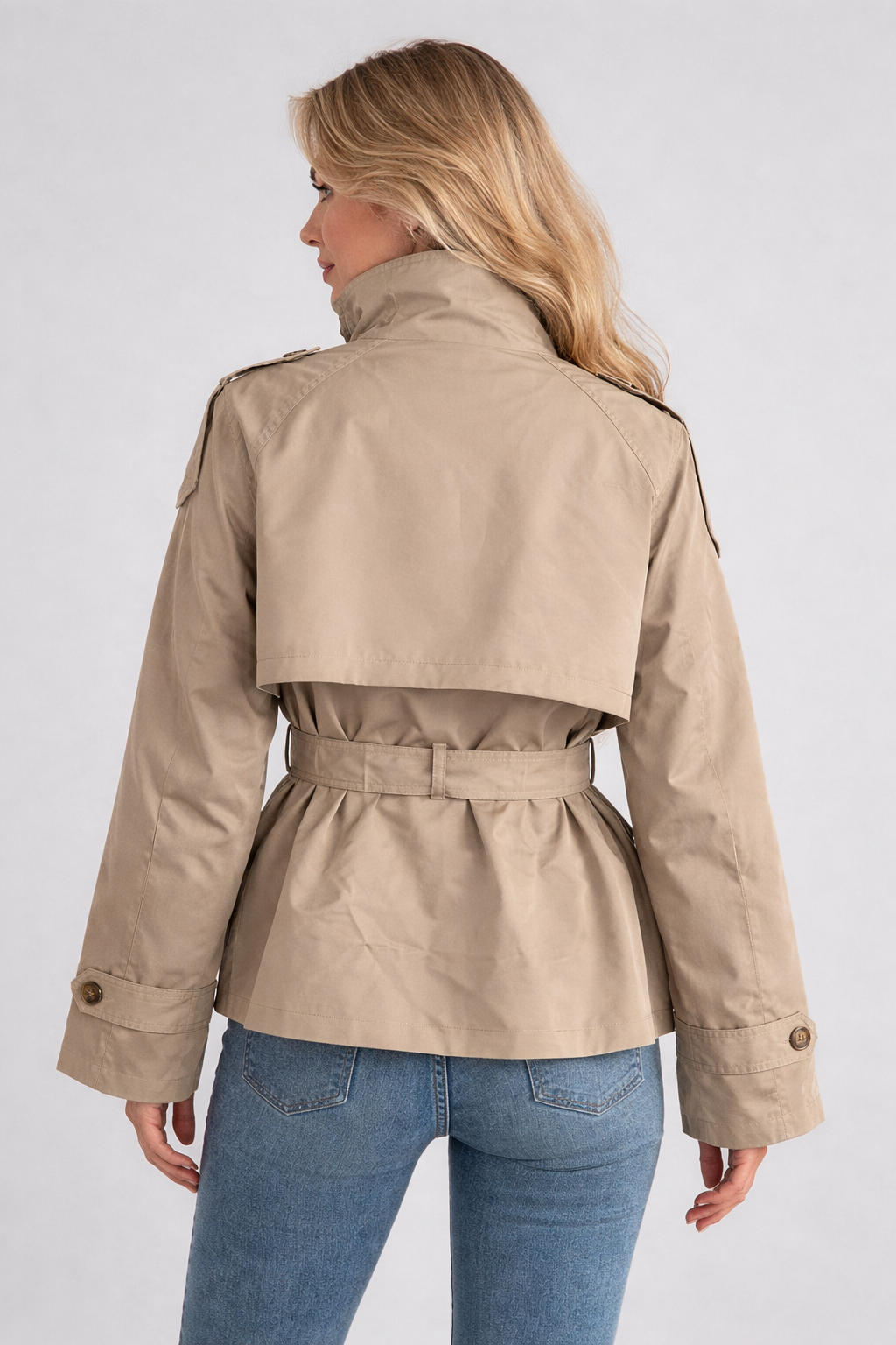 Trench Curto Gola alta Oxford®️